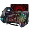 Combos Ensemble de Clavier de Jeu Souris de Jeu RVB LED Claviers de Joueur rétroéclairés Clavier Filaire USB pour Jeu PC Ordinateur Portable Teclado Gamer