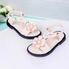 Sandaler Sandaler Princess Girls Sandals Soft Children's Beach Shoes Kids Flowers Summer Sandals Fashion High Quality Sweet Girls Sandaler 26-36 R230529