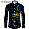 Chemises décontractées pour hommes jeu 3D imprimé plage hawaïenne Anime Chemise hommes fête de vacances Streetwear à manches longues surdimensionné 5XL Chemise Homme155 230609