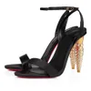 Top Bottoms Red Brand Lipstrass Queen Sandals Chaussures Patent Cuir Femmes Femme Mariage Round Toe Redbottoms Pumps High Heels Lady Gladiator Sandalias 82