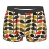 Underpants Orla Kiely Scandinavian Floral Boxer Shorts Men 3D Printed Male Soft Underwear Panties Briefs