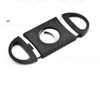 Home Stainless Steel Cigar Accessories Double Blades Cigar Cutter Knife Scissors Smoking Accessories LT486