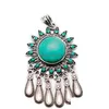 Pendentif Colliers Bijoux Druzy Mode À La Mode Vert Howlite Pendentifs En Pierre Naturelle Plusieurs Styles Vintage Métal Beautif Kolye Drop Deli Dhgtq