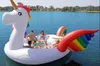 5M Swim Pool Giant Inflatable Unicorn Party Bird Island Unicorn Boat Giant Flamingo Float Flamingo Island For 6-8Person