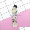 Pins Broschen Großhandel Acryl Brosche Pins Katze Hund Giraffe Frauen Männer Schmuck Schuhe Paket Kleidung Zubehör Japan Harajuku Badg Dhwm8