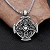 Pendentif Colliers Vintage Viking Celtics Noeud Pour Hommes Mode Punk En Acier Inoxydable Nordique Croix Collier Amulette Bijoux GiftPendant