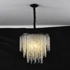 Lampes suspendues lustres en cristal de luxe modernes éclairage pour salon salle à manger chambre plafond suspendu décor intérieur luminaires