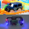 Diecast Model car Railway Racing Track Play Set Educational DIY Bend Flexible Race Track Electronic Flash LED Light Car Toys For Children 230526