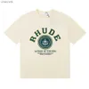 Men's T-Shirts Rhude t shirt Men Designer t shirts rhude shirt wear summer round neck sweat absorbing short sleeves outdoor breathable cotton tees US SIZE S-XXL L230518