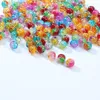 Perles LS 100 PCS/Lot mélanger les couleurs 8/10/12mm acrylique foncé pop-corn cristal espacé Quartz semi-fini perle espace libre