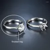 Cluster Rings HOYON 18K White Gold S925 Silver Moissanite D Color VVS 3ex Diamond Ring Female One Fashion Ins Wedding Engagement Gift