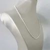 Correntes 3mm Pérolas brancas do mar do sul Colar de pedra Delicada 2023 Minchas naturais Jóias de jóias de aço inoxidável Presente da mulher do colarinho da mulher
