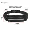 Sacs de rangement Sports Taille Bum Bag Fanny Pack Ceinture Argent Pour Courir Jogging Vélo Téléphone Gym Voyage En Plein Air Sport Hip Purse Hommes Femmes