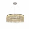 Lampes suspendues Moderne De Luxe Gland Led Dimmable Lumières Salon Argent/Or Rose Suspension Lustre Réglable Suspendre