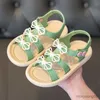 Sandaler mode flickor sandaler non-halp mjuk botten söta barn prinsessa skor sandalier sommar barn söta strandskor