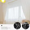 Cortina de cortinas 4 peças de peças cegas de janela clipes de persianas verticais valência de substituição 3,5 polegadas