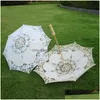 Umbrellas Bride Lace Parasol Umbrella Vintage Wedding Bridal Bridesmaid Lady For P O Props Supply Drop Delivery Home Garden Househol Dh9Uy