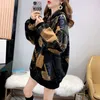 Kvinnors hoodies mode koreansk version våren hösten västerländsk stil kvinnokläder lösa tunna sektion huva tröja damer jacka topp