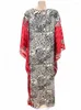 Ethnic Clothing Dashiki African Dress For Women Africa Clothes Sequins Leopard Print Maxi Long Loose Robe Middle Eastern Muslim Kaftan