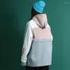Kvinnors jackor lila höstjacka kvinnliga män zipuprockar och harajuku lös bf streetwear ytterkläder goth japansk vindbrytare