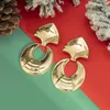 Stud Earrings Europe And The United States Exaggerated Stars Flower Niche Fashion Christmas Snowflake Rhinester Love Ear