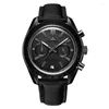 Wristwatches 2023 Reef Tiger/RT Mens Designer Chronograph Watch With Date Nylon Strap Luminous Sport Male Black RGA3033