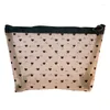 Storage Bags Mesh Bag Quick Dry Zipper Pen Holder Toiletry Fast Access Will Not Hold Water For Makeup Brush YN17