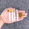 Storage Bottles 12 Pieces 30ml Transparent Glass With Golden Aluminum Caps Vials Jars Size 30x70mm For Gift DIY Crafts