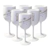 Vinglasskivor akryl obrytbara champagnes 175 ml plast Winecups Party Wedding Decoration White Champagne Glass Moet Chandon Drop Dhewb