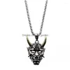 Hangende kettingen prachtige gotische spookmasker ketting heren klassieke retro punk hiphop rock sieraden Halloween cadeau dz664 drop dh6hs