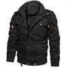 남성용 재킷 크기 6xL 남성 캐주얼 품질 높은 따뜻한화물 군용 멀티 포켓 겨울 코트 면화 남성 파카