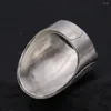 Cluster Rings BOCAI S925 Sterling Silver Ring Retro Antique Embossed Carved Open Exaggerated Thai For Men And Women