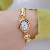 2022 BS Rose Small Dial Thin Watch Band Wristwatch Quartz Waterproof Simple Women's 2023 Prologio Femino G230529