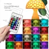 Night Lights Romantic 3D Printing Colorful Light For Moon With 16Colors Remote Holiday Decor Gift