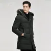 Men's Down 90% Duck Jakcet Real Fur Collar Long Coat Winter Jacket Men Clothes 2023 Thick Parkas Mens Clothing MY799