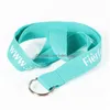 Partybevorzugung Anpassen Lanyard Polyester Abnehmbarer Riemen Halskette Schnur Mehrere Farben Benutzerdefiniertes Logo Handy-Schlüsselanhänger ID-Karte Dro Dhkzj