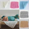 Blankets 45 45cm Born Pography Props Baby Po Blanket Cart Filling Braid Basket Stifling Background