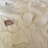Bralette BRALETE LAAT MESH Dames Sexy Wrap Chest Dunne Cup Top Schattige zijde Gratis ademend ondergoed P230529
