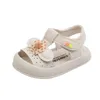 Sandalen Baby Meisjes Sandalen Zomer Leuke Bloem Baby Peuter Schoenen Zachte Zool Anti Slip Kinderschoenen Kinderen Gesloten Teen Strand Sandalen