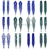 Stud zoshi novo luxo strass ritral de cristal brincos de borla longa para mulheres azuis brincos espumantes verdes joias de partida jóias j230529