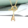 Chains A-Z Initial Letter Heart Pendant Necklace For Women Stainless Steel 26 Alphabet Zircon Love Valentine Jewerly Gift