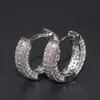 Stud Retro Simple Men's and Women's Small örhängen Fashionabla och Creative Bright White Zircon Earrings Party Jewelry J230529