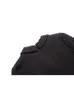 Robes décontractées Noir Blazer Robe Femme Boucle Courte Femmes Bureau Porter À Manches Longues Pour 2023 Avec Doublure