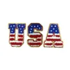 Pojęcia USA Flag Patches żelaza na literowym łatce 5,5 cala haftowana amerykańska odznaka flagi amerykańskiej flagi do odzieży kurtki plecakowe dżinsy