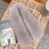 Scarves Leather Grass Fur Ladies Winter Real Scarf Fashion Warmth Thick Men's 2023natural Around Neck Women