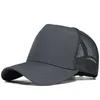 Snapbacks Black gray navy blue polyester mesh sun outdoor truck hat big head for men plus size baseball cap 55-60cm 60-65cm G230529
