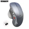 Mice Vertical Mouse For Right Hand Side Scroll Wheel Buttons Battery 8002400DPI Ergonomic Gaming Mouses For Computer Laptop