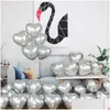 Andra festliga partier levererar hjärtformad latexballong 50 st/väska 10 tum 2,2 g metallballonger bröllop födelsedag valentin festival d dh24l
