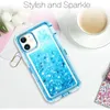 Fashion Sparkle Glitter Telefoonhoesjes voor iPhone 15 14 13 12 11 Pro Max XSMax XR XS X 7 8 Plus vloeistof Quickstand Heavy Duty Shockproof 3 in 1 mobiele telefoon