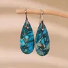 Dangle Earrings Red Sea Sediment Earrings-ティアドロップヒーリングイヤリング -  gemstoneイヤリング - 平和不安救援ギフト